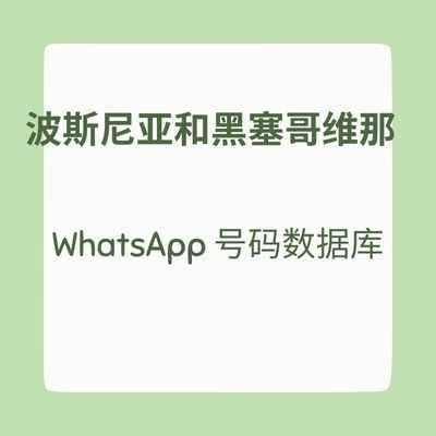 波斯尼亚和黑塞哥维那 WhatsApp 号码数据库