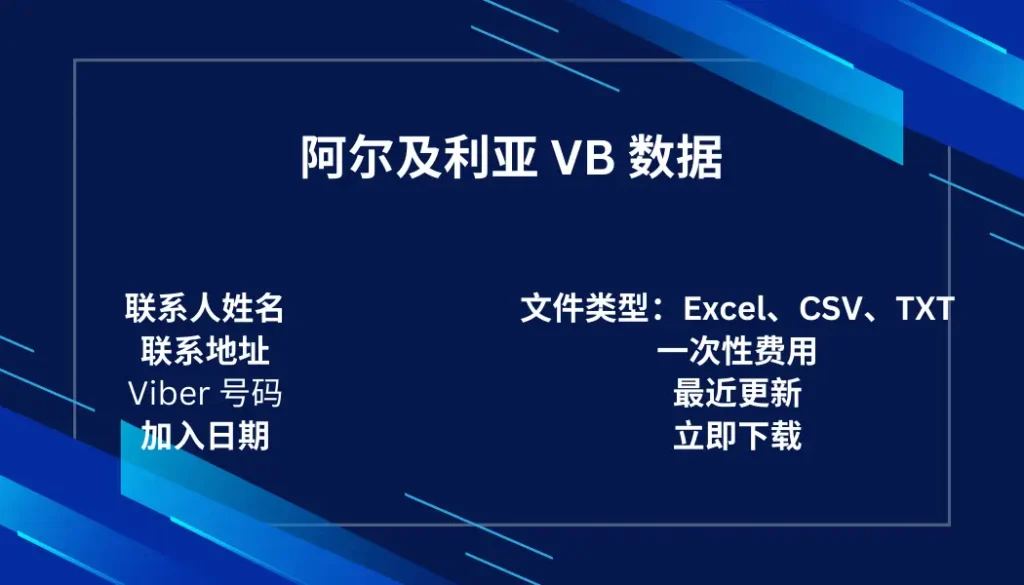 阿尔及利亚 VB 数据