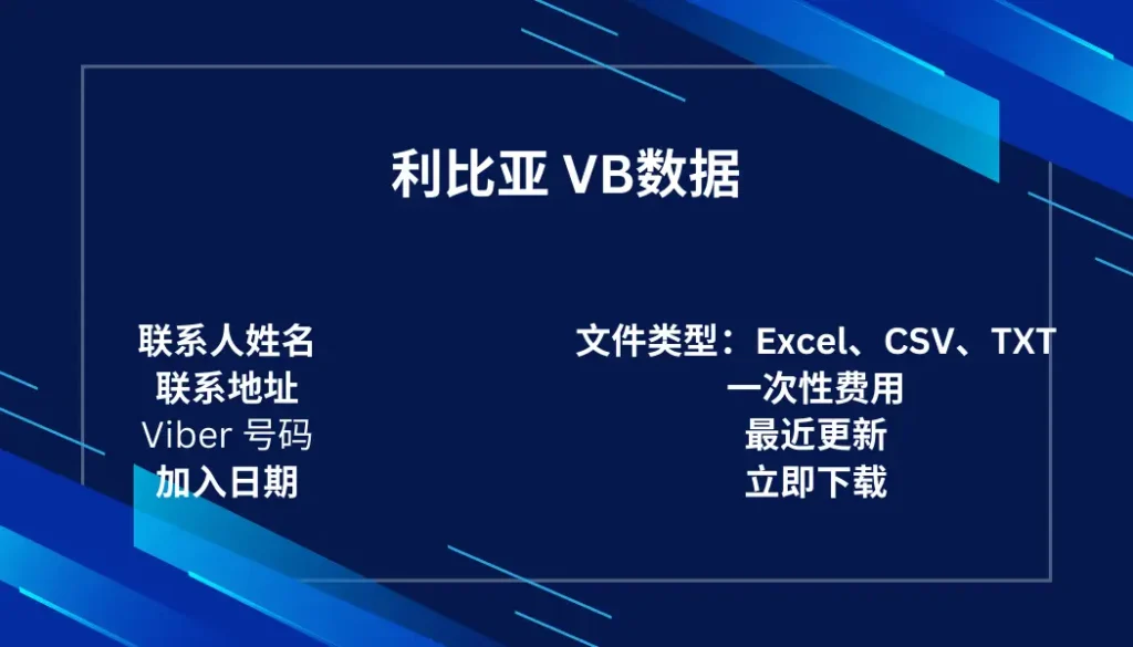 利比亚 VB数据