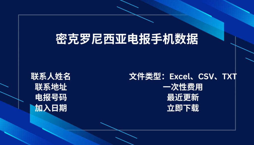 密克罗尼西亚电报手机数据