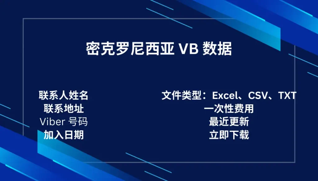 密克罗尼西亚 VB 数据