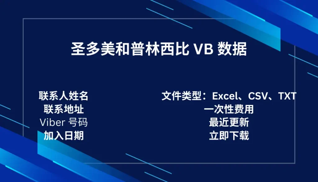 圣多美和普林西比 VB 数据